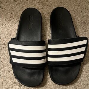 adidas Black and White Women's Slides